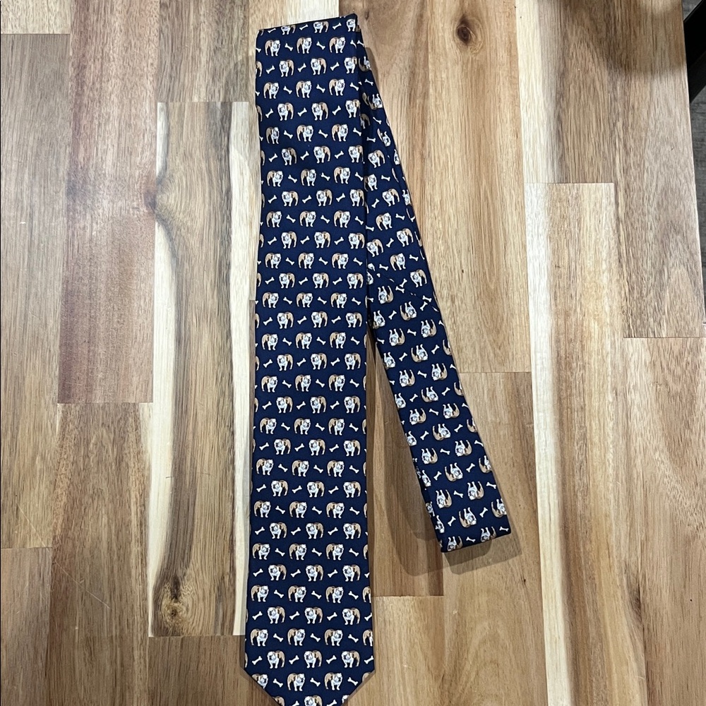 NWT Jos.A.Bank Bulldog Print Neck Tie